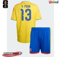 Kolumbia Yerry Mina #13 Koszulka Podstawowa dzieci MŚ 2026 Krótki Rękaw (+ krótkie spodenki)